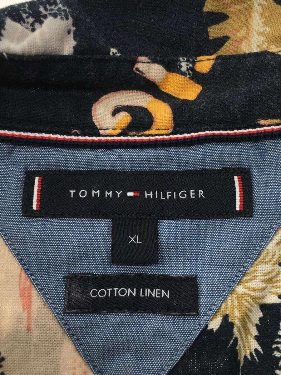 TOMMY HILFIGER◆半袖シャツ/XL/コットン/NVY_画像3