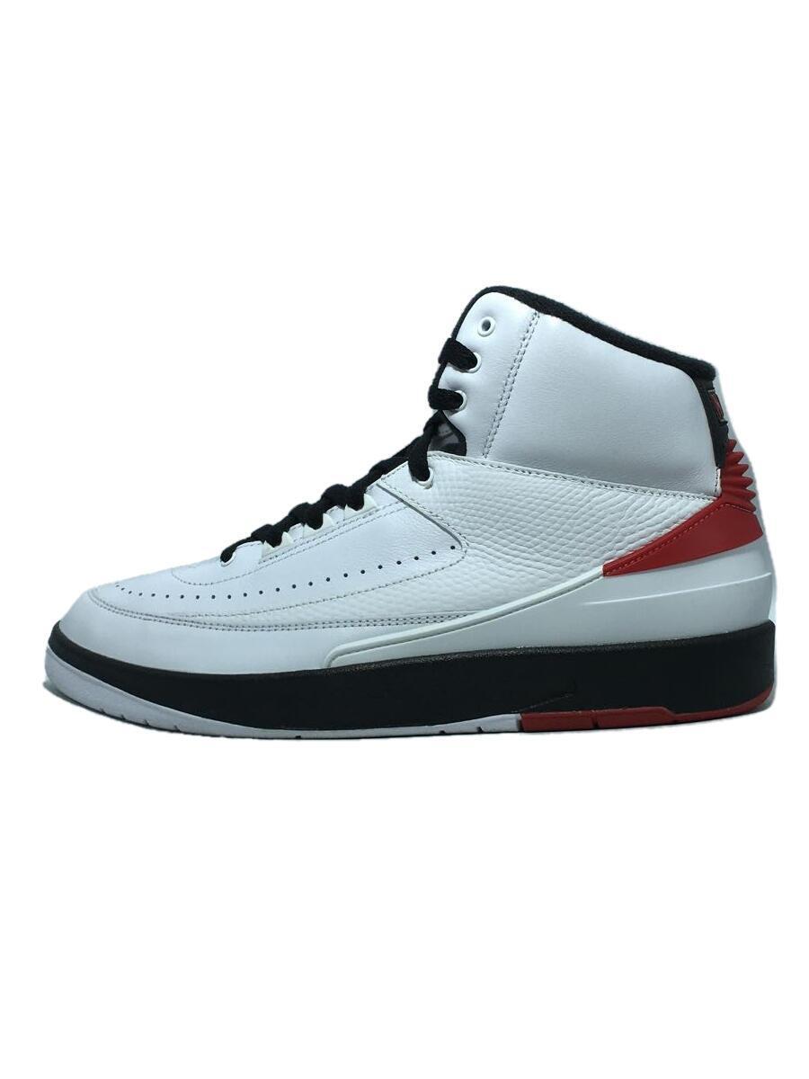 NIKE◆AIR JORDAN 2 RETRO_エアジョーダン 2 レトロ/27.5cm/WHT/レザー