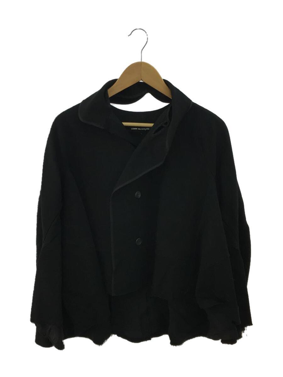 COMME des GARCONS HOMME◆テーラードジャケット/S/ウール/BLK/無地/JG-J031_画像1