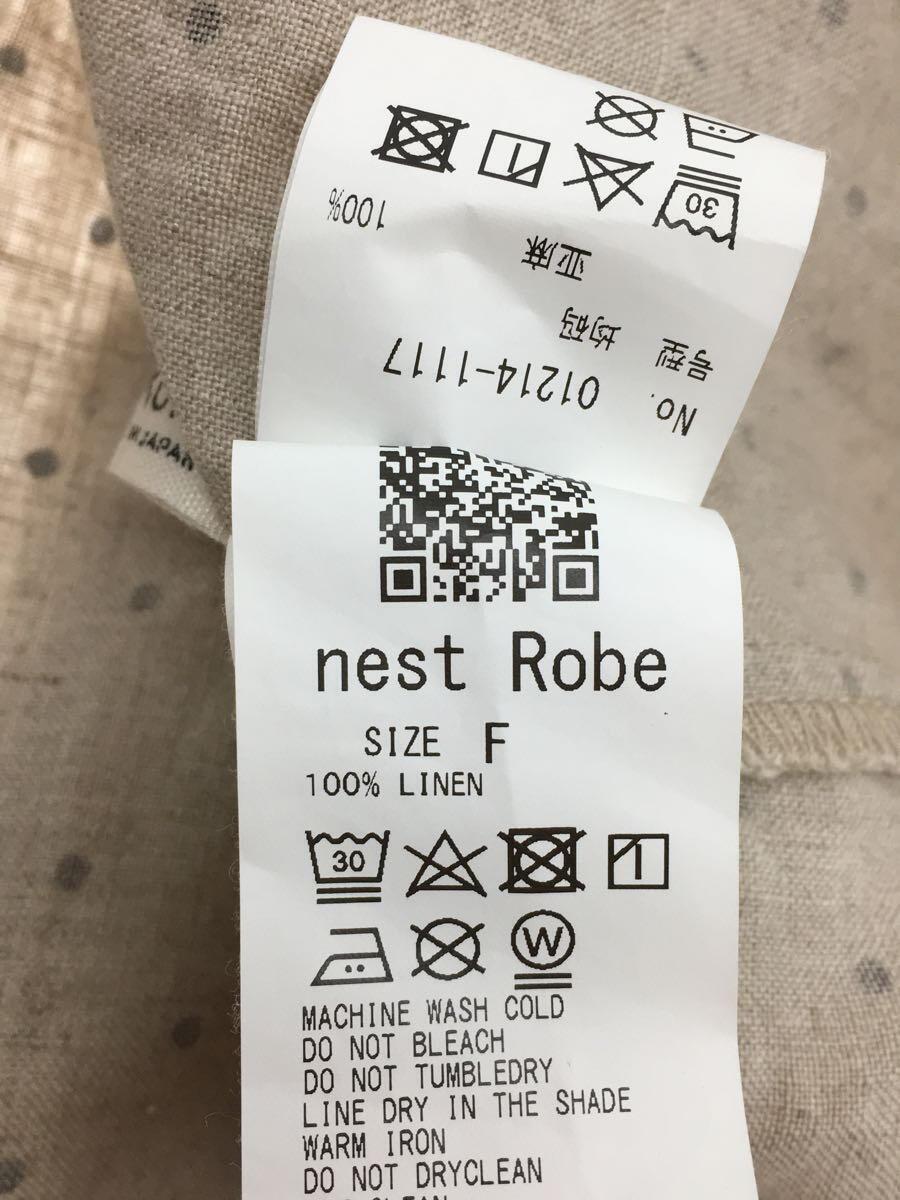nest Robe◆21AW//リネンドットプリントシャツ/FREE/リネン/BEG/01214-1117_画像3