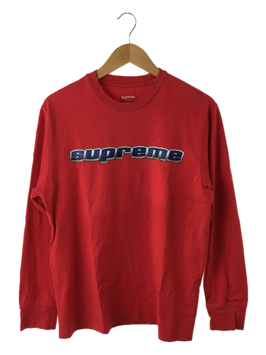 Supreme◆長袖Tシャツ/S/コットン/RED