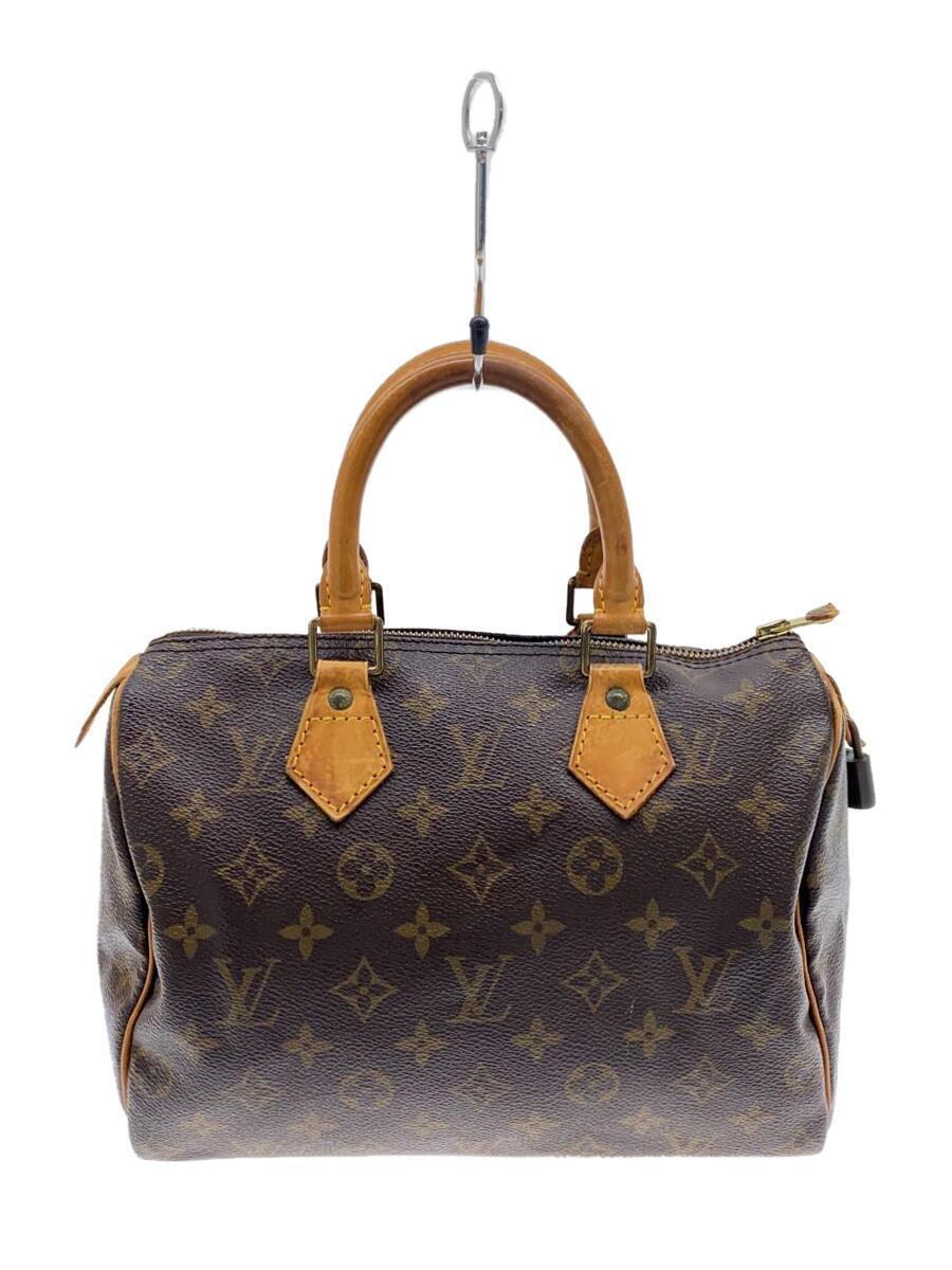 LOUIS VUITTON◆1)スピーディ25_モノグラム・キャンバス_BRW/PVC/BRW/モノグラム