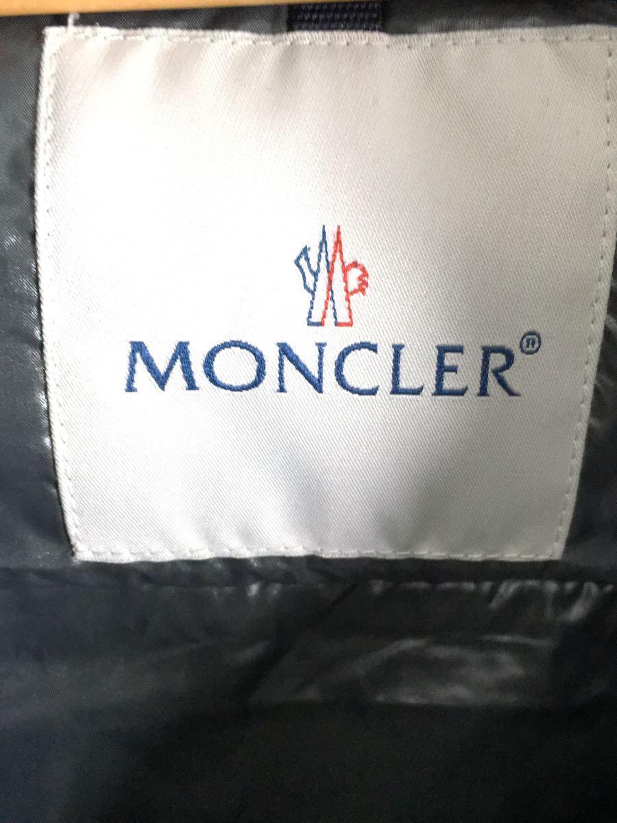 MONCLER◆ダウンジャケット/2/ポリエステル/GRY/無地_画像3