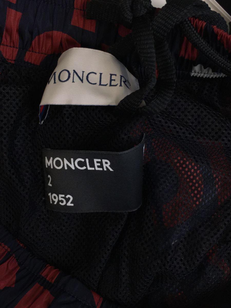 MONCLER◆ショートパンツ/36/ポリエステル/NVY/総柄/E10911350405 539L1_画像3