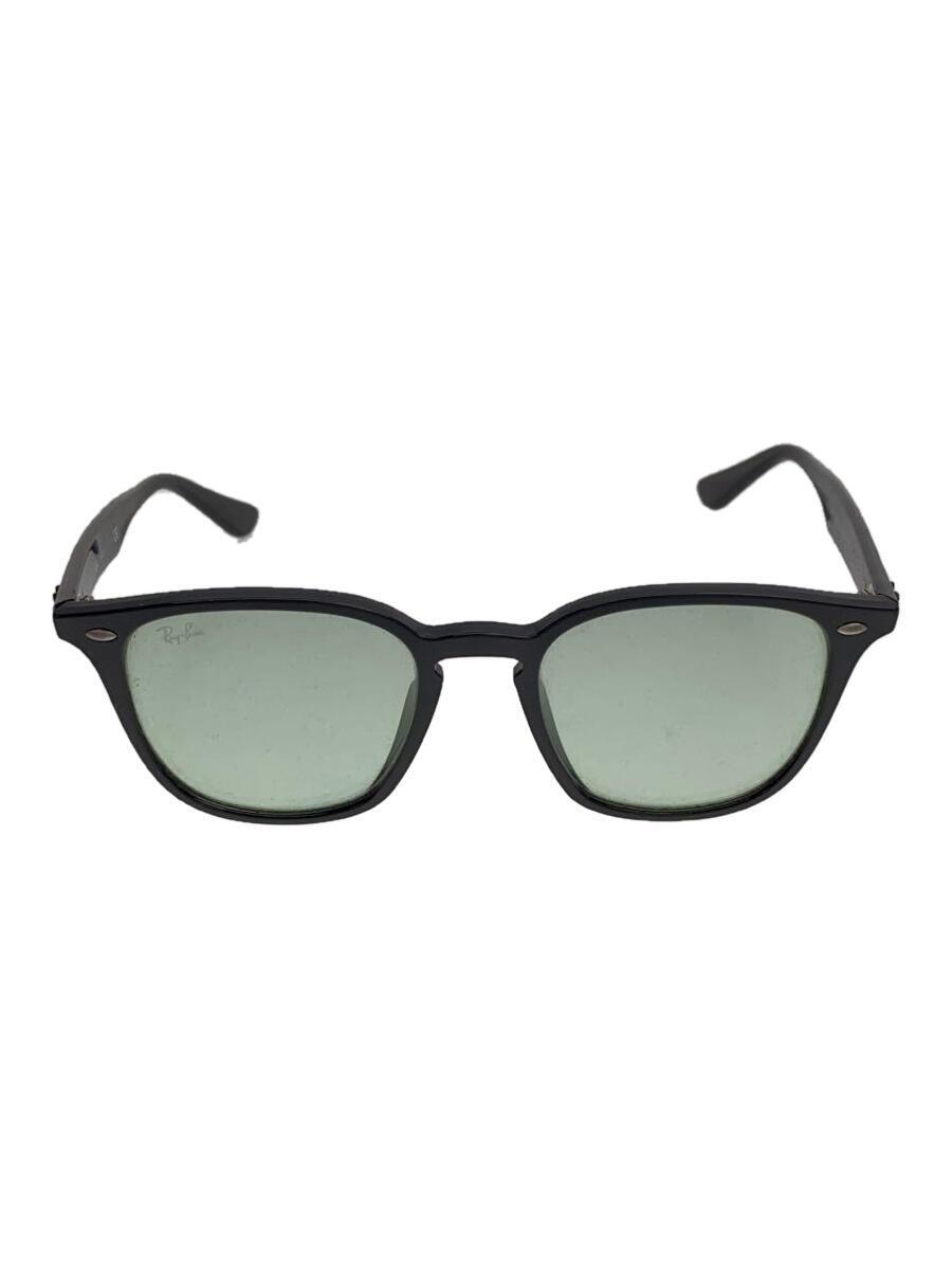 Ray-Ban◆サングラス/ウェリントン/プラスチック/BLK/GRN/メンズ/RB4258-F_画像1