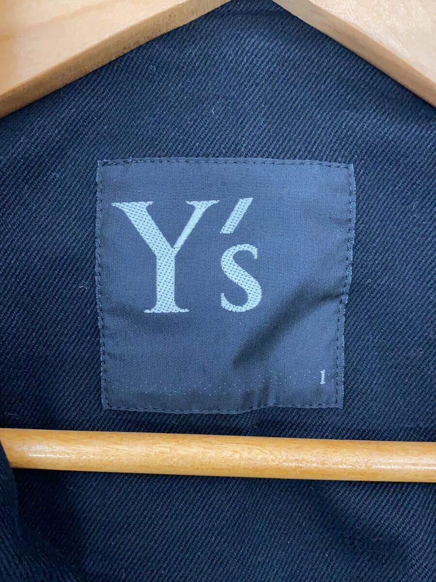 Y’s◆ダブルライダースジャケット/1/コットン/BLK/YE-Y01-008_画像3
