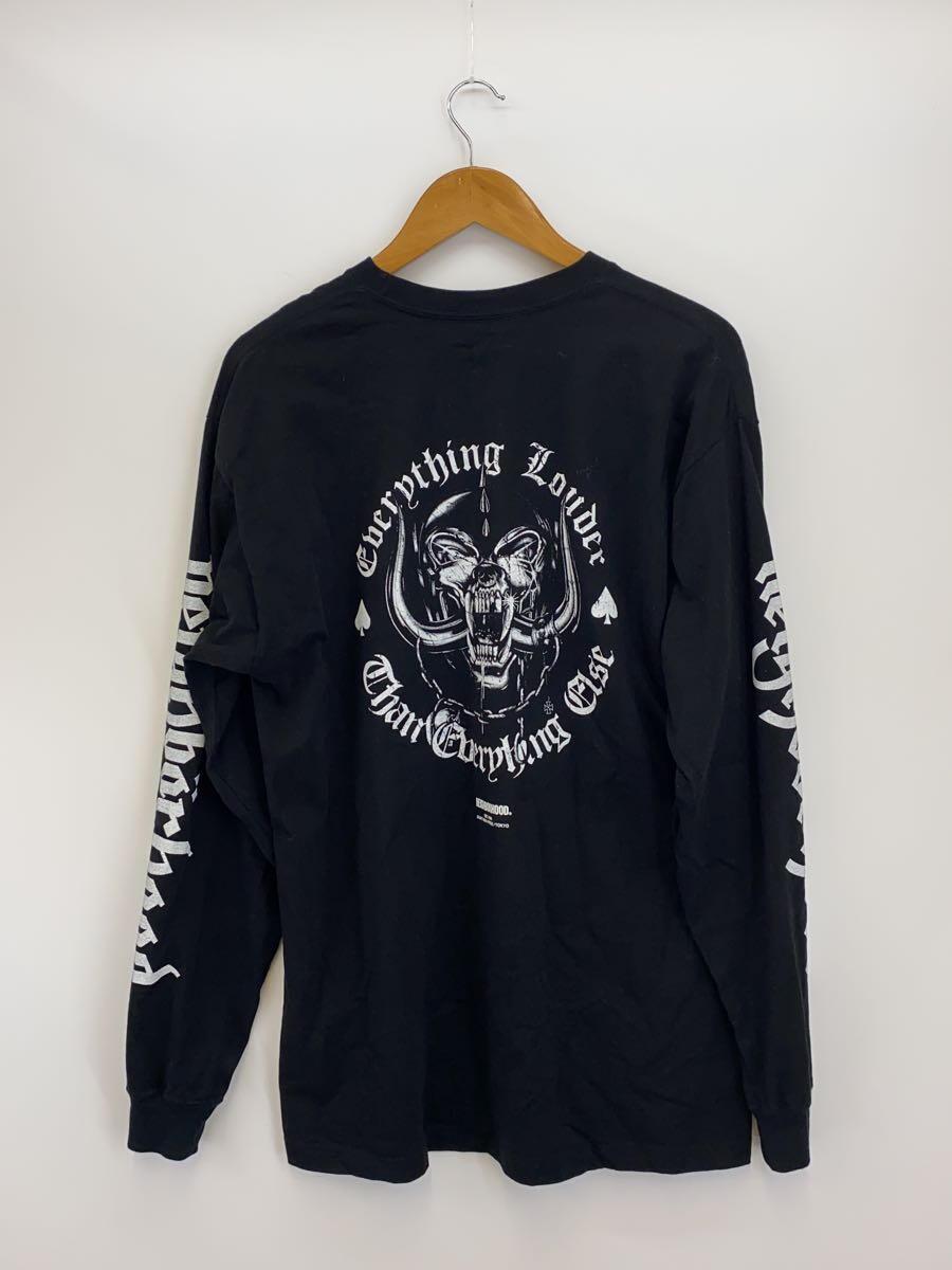 NEIGHBORHOOD◆×motorhead/長袖Tシャツ/L/コットン/ブラック_画像2