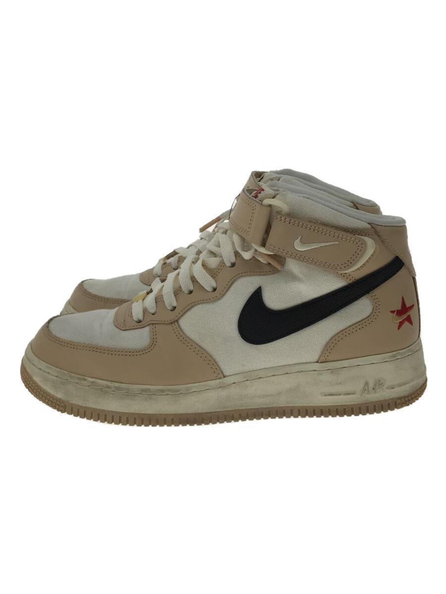 NIKE◆AIR FORCE 1 MID 07 LX_エア フォース 1 ミッド 07 LX/26.5cm/BEG_画像1