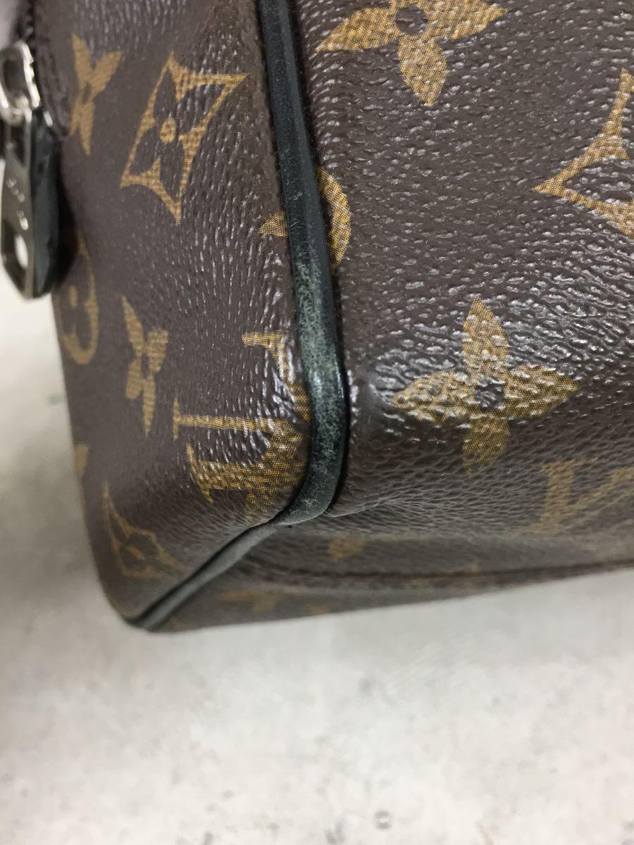 LOUIS VUITTON◆トゥルース・トワレ_モノグラム・マカサー_BRW/PVC/BRW/内側劣化有/ジッパープル欠品