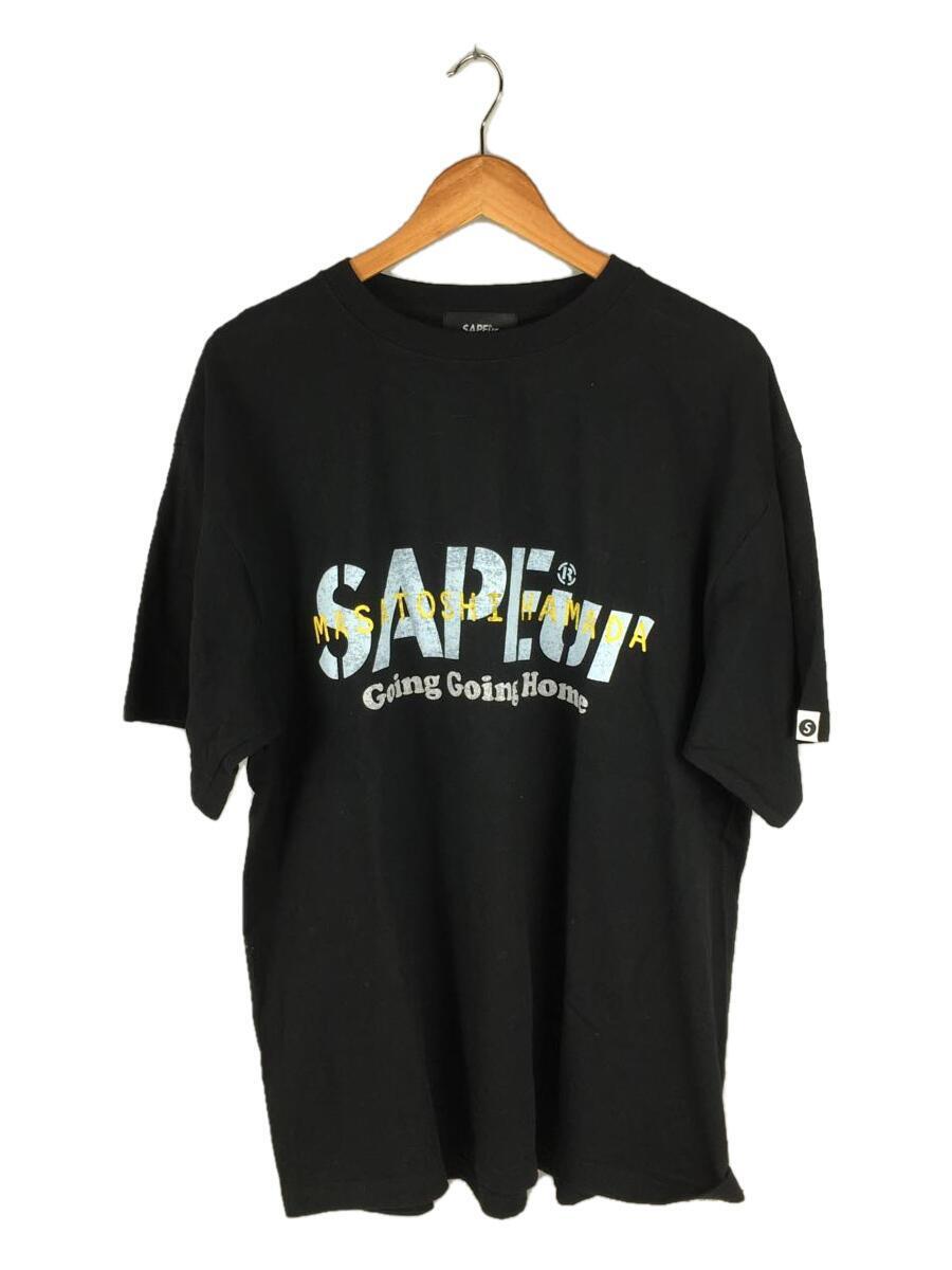 A Elegantes SAPEur◆Tシャツ/XL/コットン/BLK/プリント