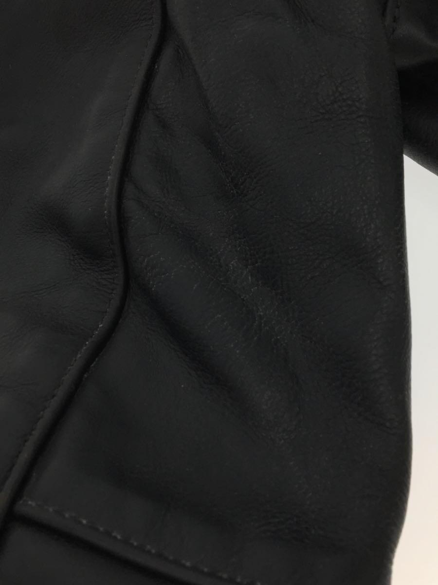 VANSON* single rider's jacket /38/ leather /BLK