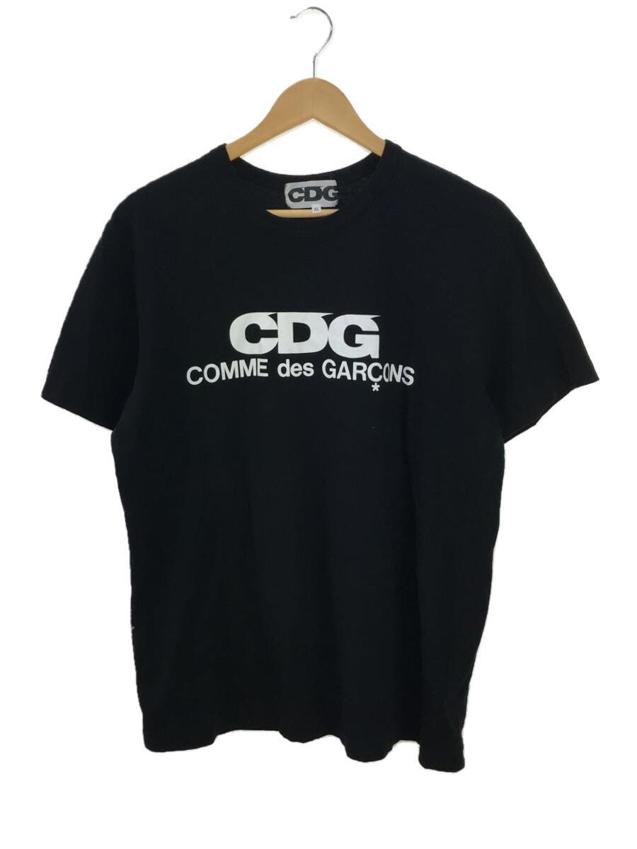 CDG◆Tシャツ/XL/コットン/BLK/SZ-T005/フロントロゴ