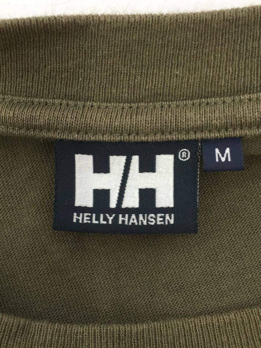 HELLY HANSEN◆Tシャツ/M/コットン/KHK/プリント/HH62011_画像3