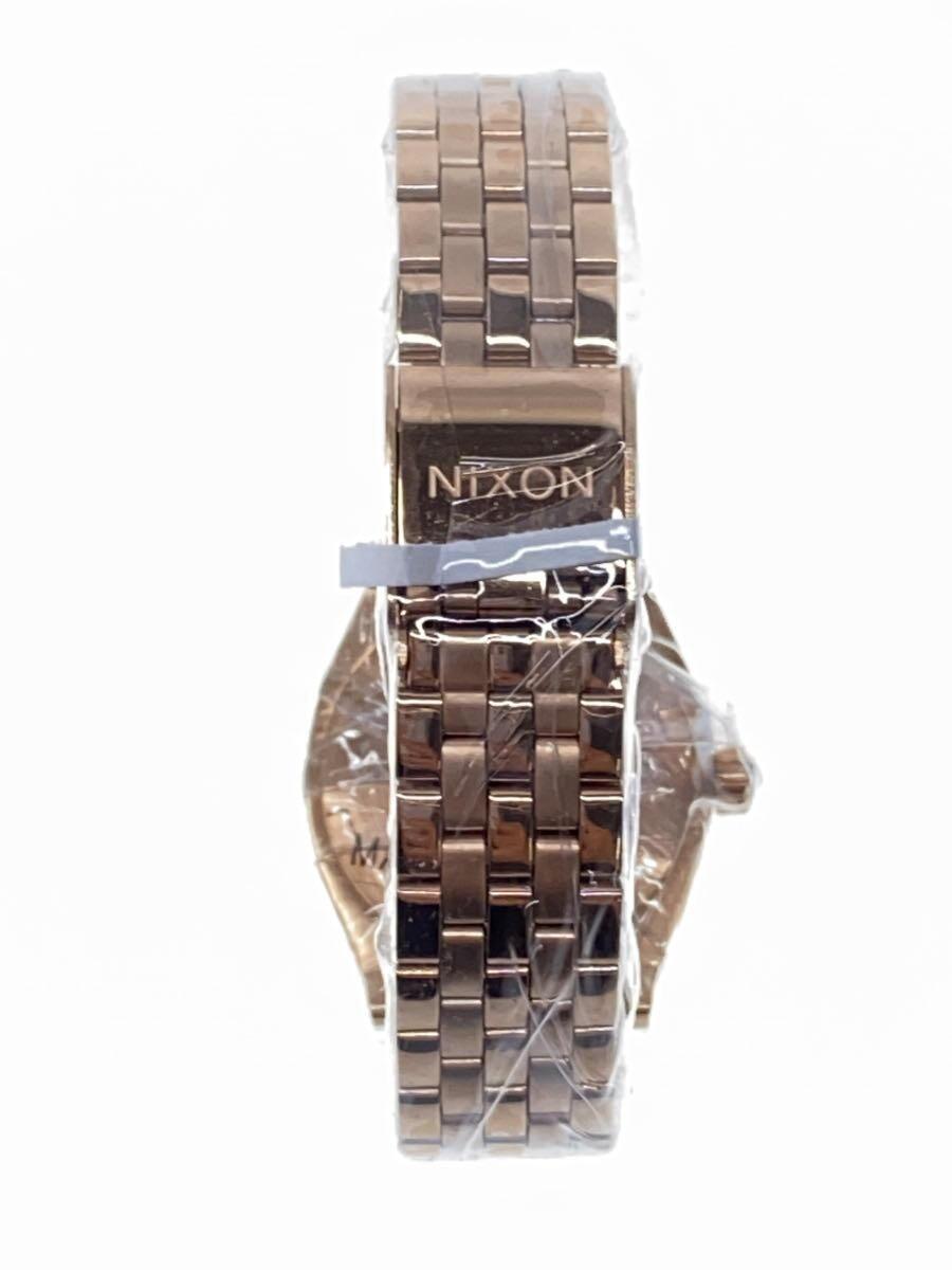 NIXON◆クォーツ腕時計/アナログ/-/PNK/GLD/a399 897/ピンクゴールド/_画像5