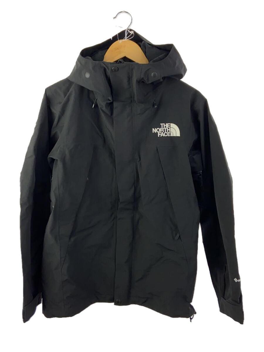 THE NORTH FACE◆MOUNTAIN JACKET_マウンテンジャケット/S/ナイロン/BLK/無地/ダブルジップ