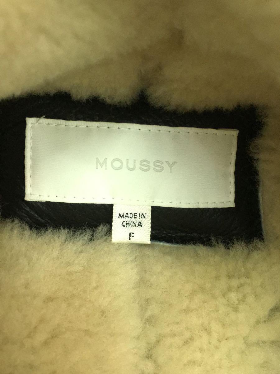 MOUSSY◆マウジー/ジャケット/FREE/羊革/BLK/OVERSIZED SHERLING/010DAW30-5610_画像3