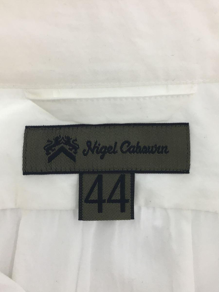 Nigel Cabourn◆BRITISH OFFICERS SHIRT/長袖シャツ/44/コットン/WHT/8040-00-10011の画像3