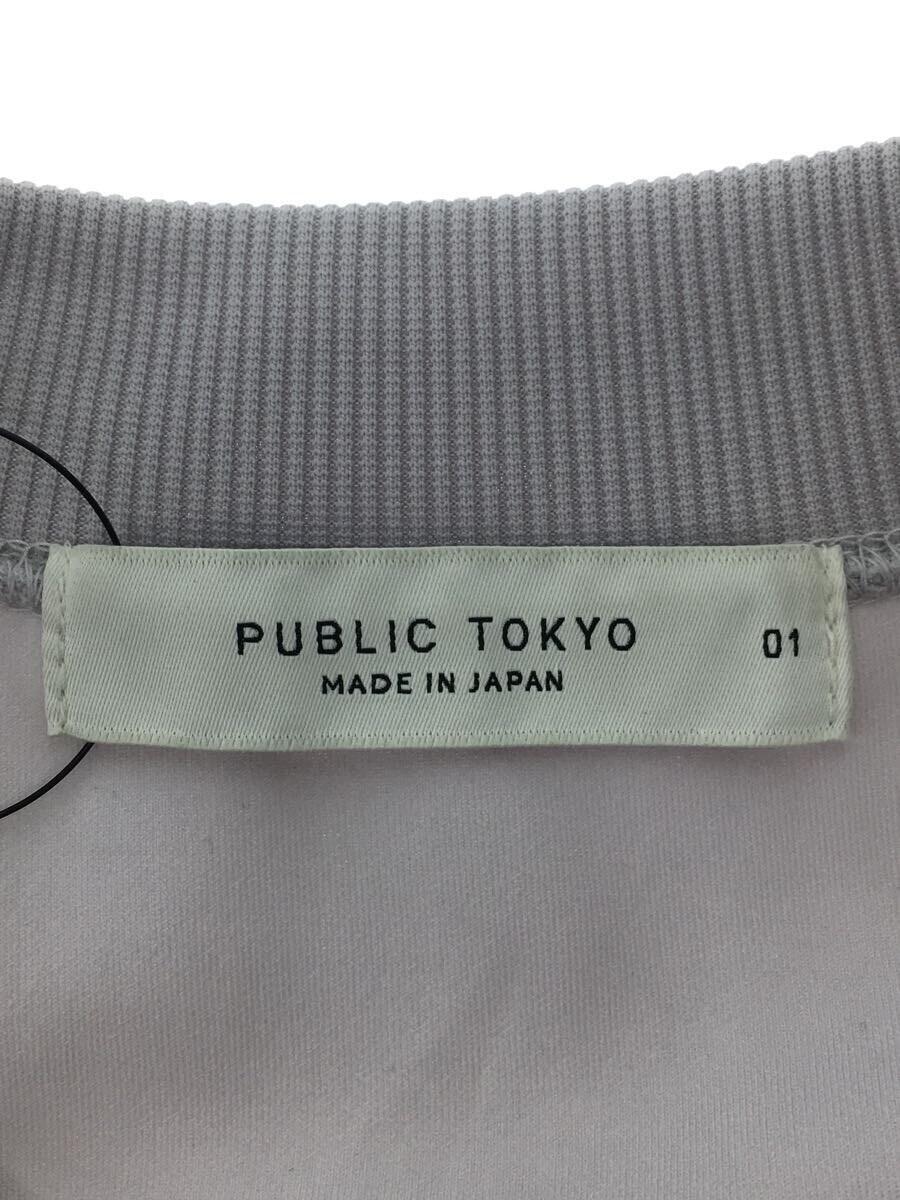 PUBLIC TOKYO◆Tシャツ/1/ポリエステル/グレー/無地/152322004_画像3