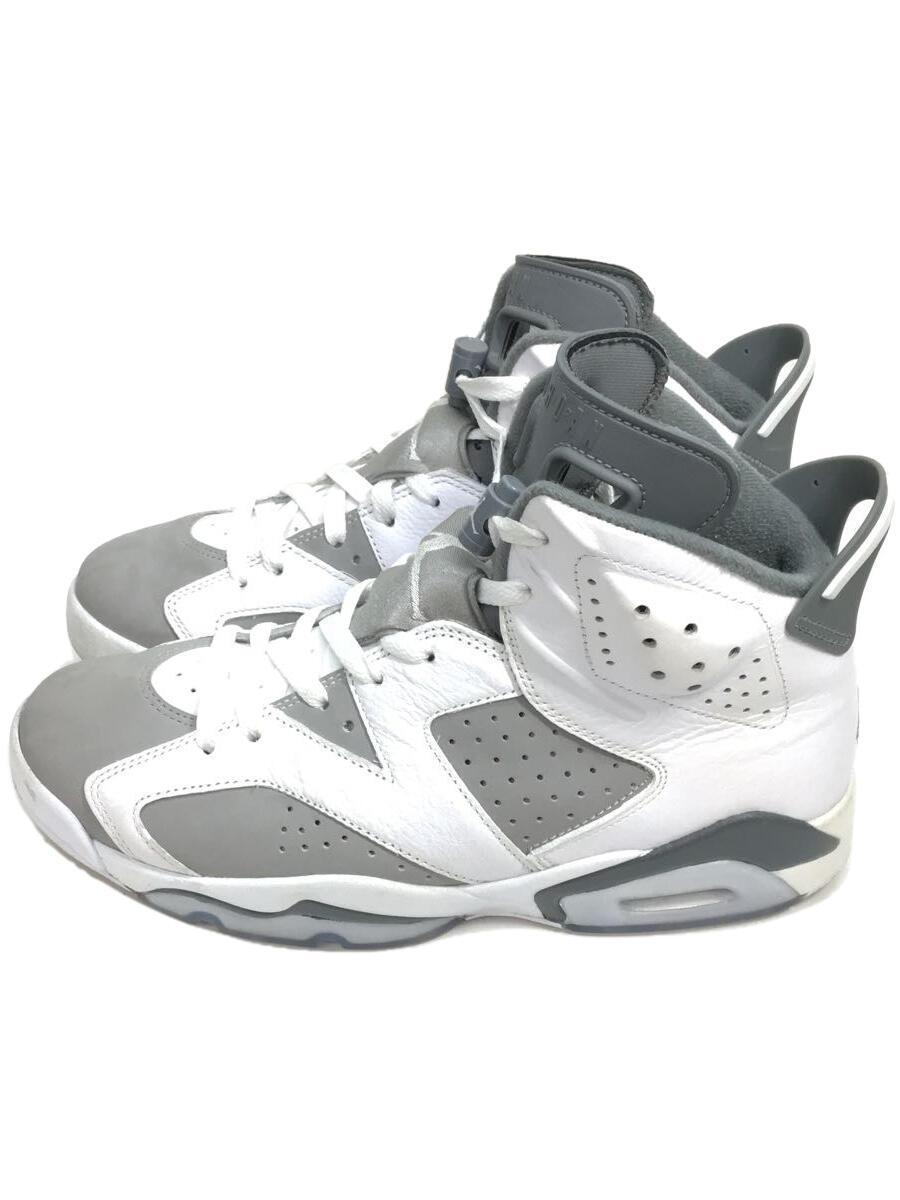 NIKE◆AIR JORDAN 6 RETRO_エア ジョーダン 6 レトロ/27cm/WHT_画像1