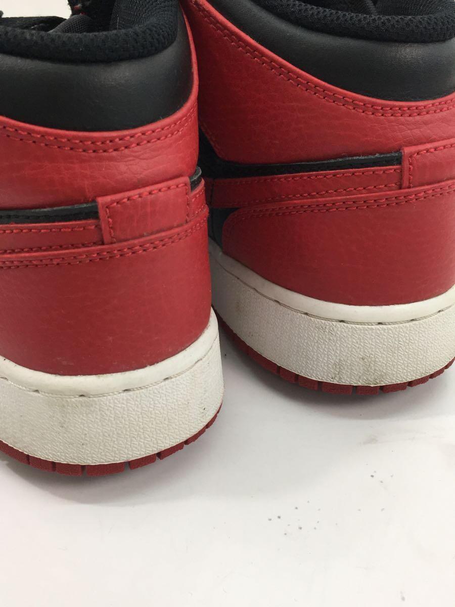 NIKE◆AIR JORDAN 1 MID (GS)_エアジョーダン 1 ミッド (GS)/24.5cm/RED_画像7