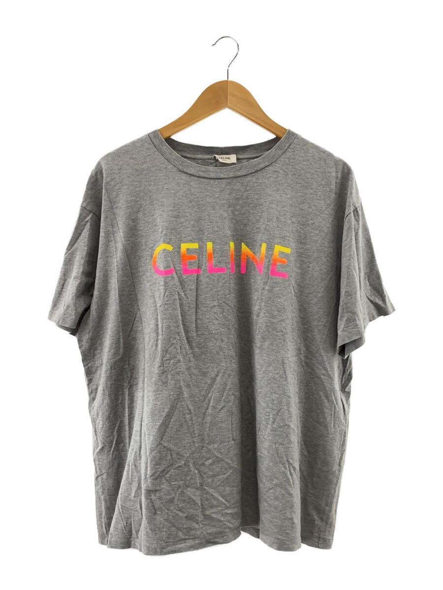 CELINE◆Tシャツ/XL/コットン/GRY/2X10B671Q_画像1