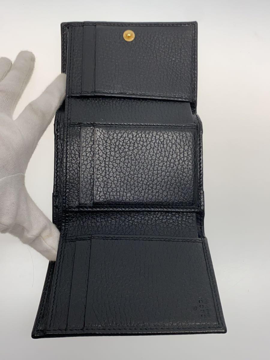 GUCCI◇3つ折り財布/レザー/BLK/レディース/474746・534563 - その他 GUCCI◇3つ折り財布/レザー/BLK/レディース/474746・534563 - その他