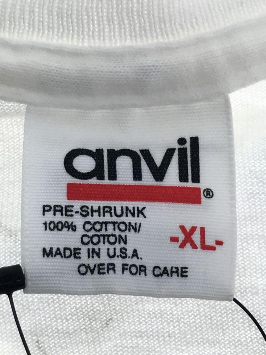 ANVIL◆Tシャツ/XL/コットン/WHT_画像3
