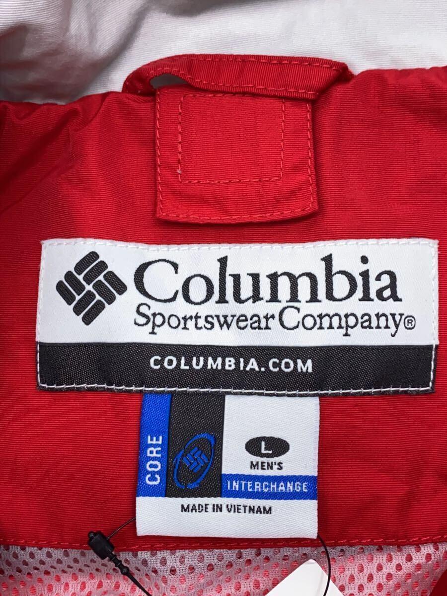 Columbia◆マウンテンパーカ/L/ナイロン/RED/赤/レッド/90s/_画像3