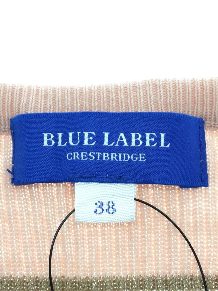 BLUE LABEL CRESTBRIDGE◆セーター(薄手)/38/コットン/PNK/ストライプ/55N40-571-10_画像3