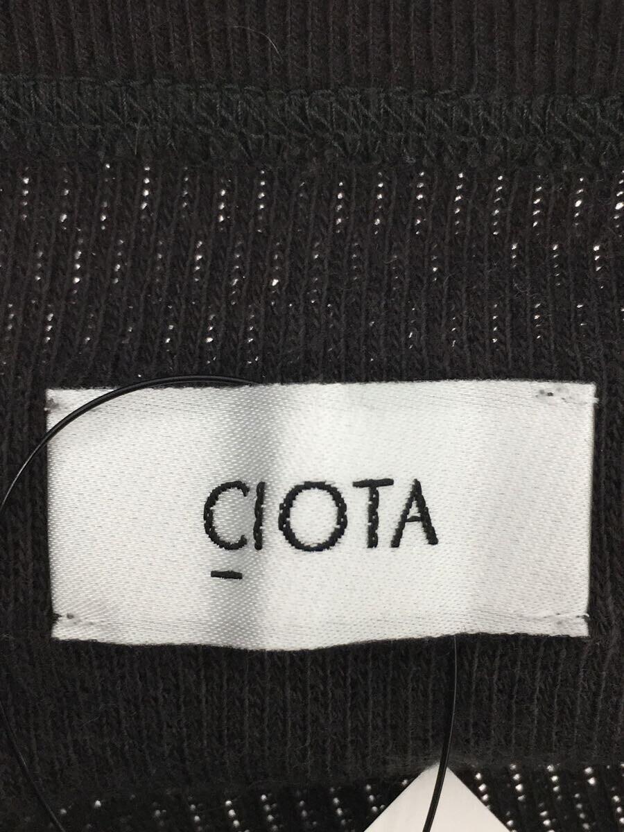 CIOTA◆長袖Tシャツ/6/コットン/グレー/CSLM-119M/スビンコットンワッフルロンT_画像3