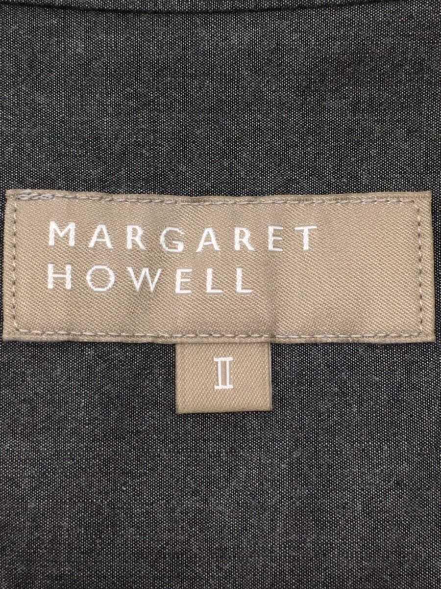 MARGARET HOWELL◆22SS/COTTON CHAMBRAY/シャツワンピース/2/コットン/GRY/無地/578-2158002_画像3