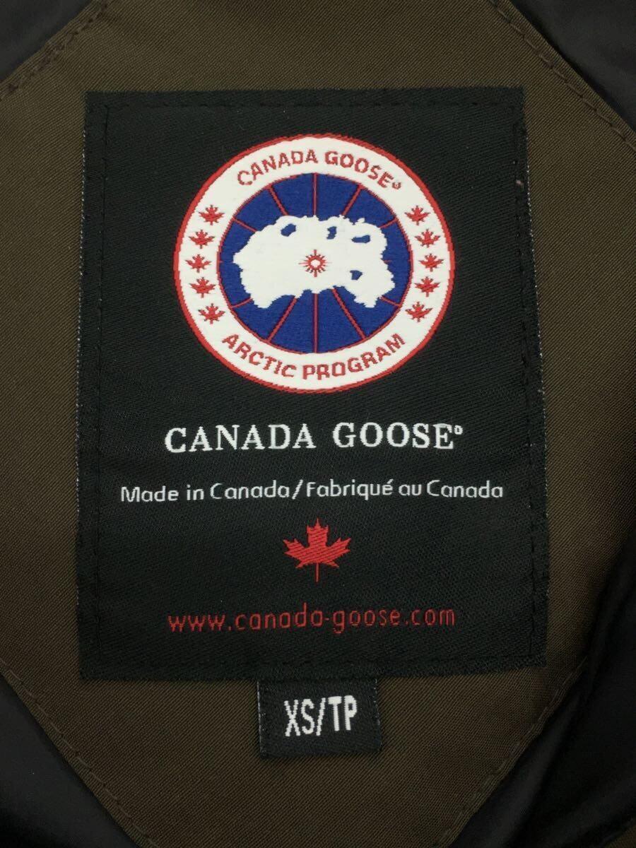 CANADA GOOSE◆ダウンジャケット/XS/ポリエステル/KHK/無地/4078JM_画像3