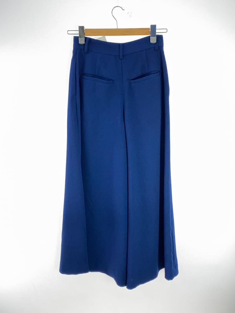 CLANE◆ワイドパンツ/GEORGETTE LOOSE WIDE PANTS/2/ポリエステル/BLU/12110-7072_画像2