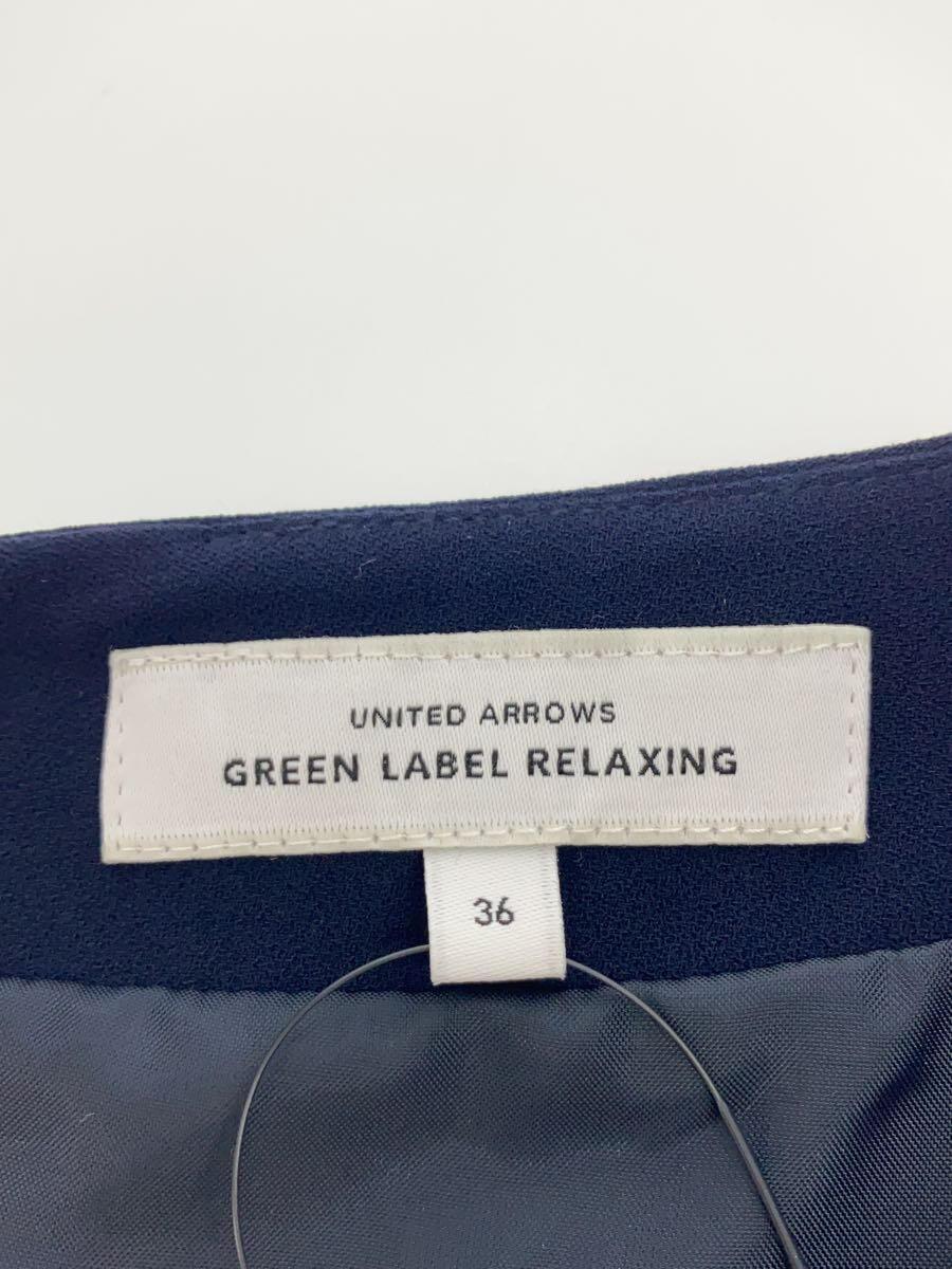 UNITED ARROWS green label relaxing◆長袖ワンピース/36/ポリエステル/ネイビー/3526-699-2156_画像3