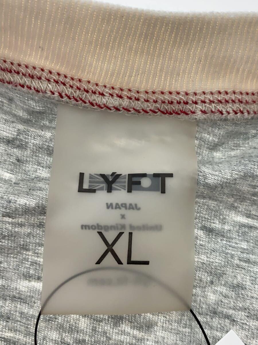 LYFT◆Tシャツ/XL/コットン/GRY_画像3