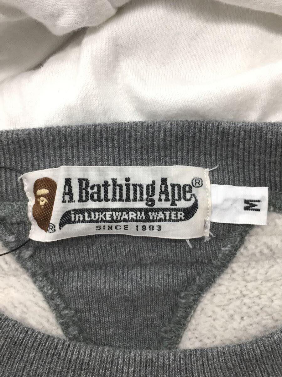 A BATHING APE◆後付けパーカー/M/コットン/両V/90s_画像3