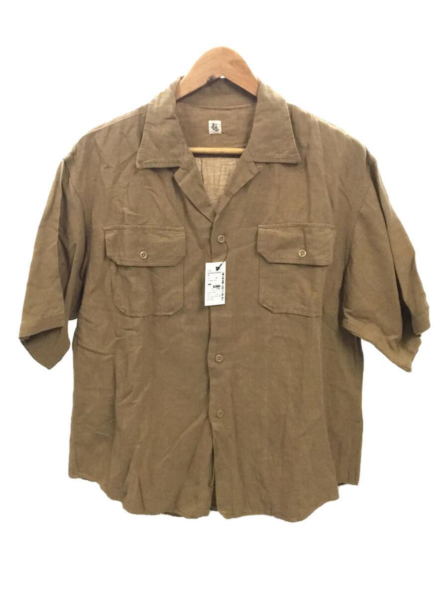 KAPTAIN SUNSHINE◆Open Collar SS Shirt/半袖シャツ/38/コットン/CML/KS21SSH09