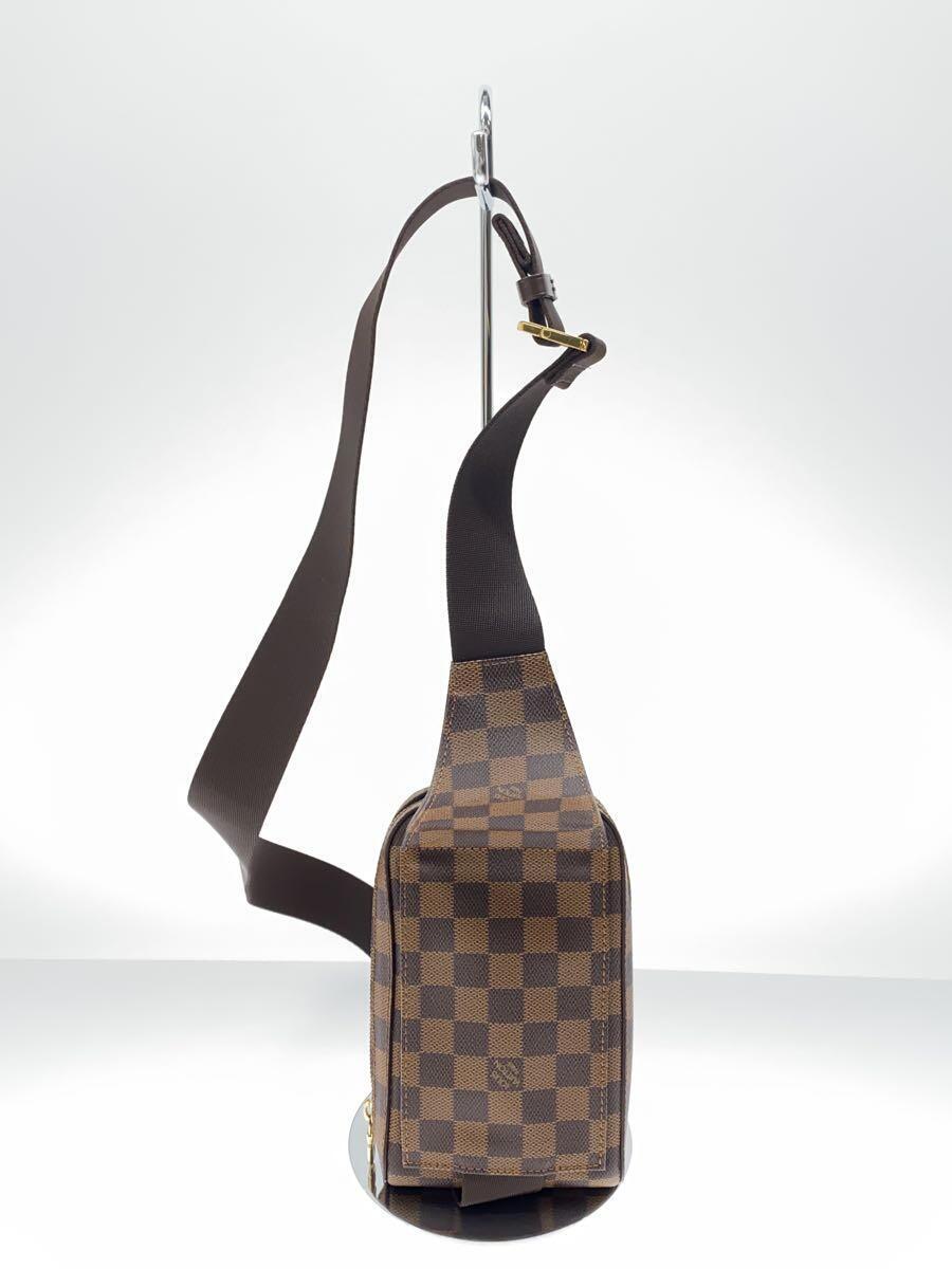 LOUIS VUITTON◆ジェロニモス_ダミエ・エベヌ_BRW/PVC/BRW_画像3