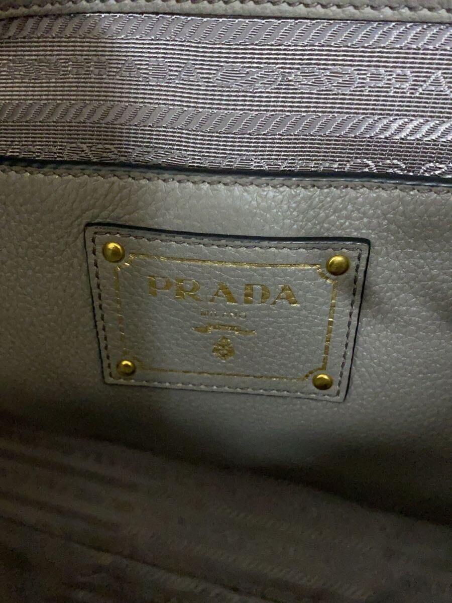 PRADA◆トートバッグ/レザー/GRY_画像5