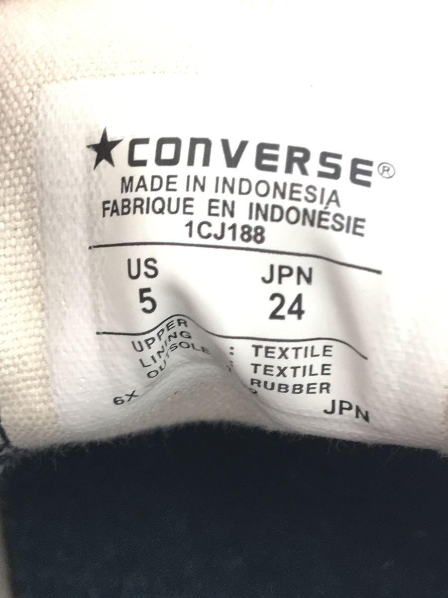 CONVERSE◆ローカットスニーカー/24cm/BLK/1CJ188_画像5