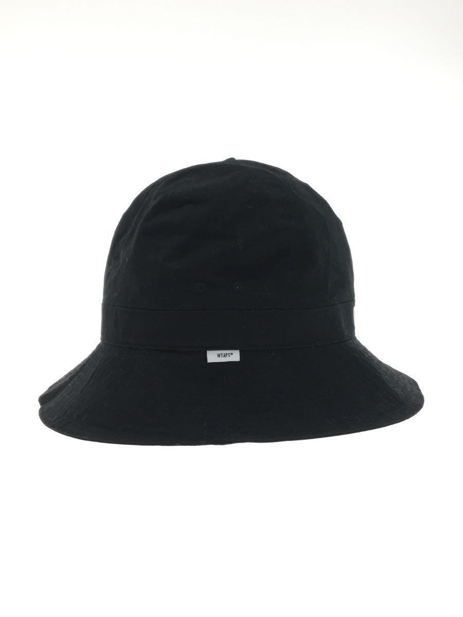 WTAPS◆FACEHUGGER HAT RIPSTOP/-/コットン/BLK/無地/メンズ/211HCDT-HT12_画像2