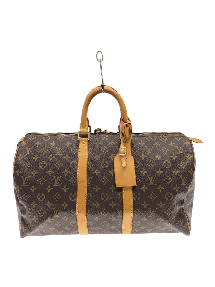 LOUIS VUITTON◆キーポル45_モノグラム・キャンバス_BRW/PVC/BRW/モノグラム_画像1