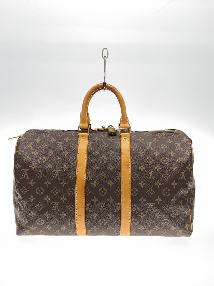 LOUIS VUITTON◆キーポル45_モノグラム・キャンバス_BRW/PVC/BRW/モノグラム_画像3