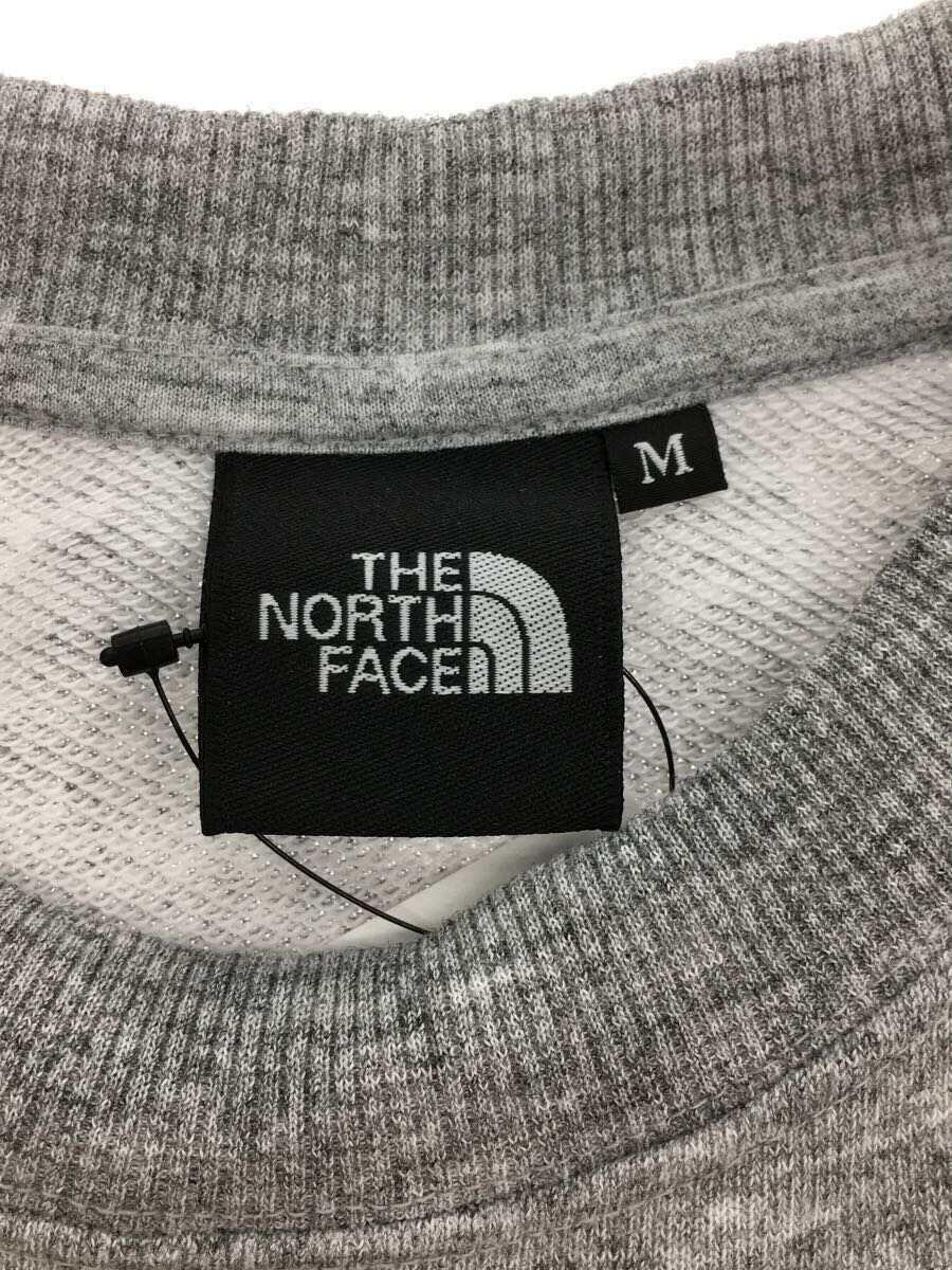 THE NORTH FACE◆HEATHER LOGO CREW_ヘザーロゴクルー/M/ポリエステル/GRY/無地_画像3