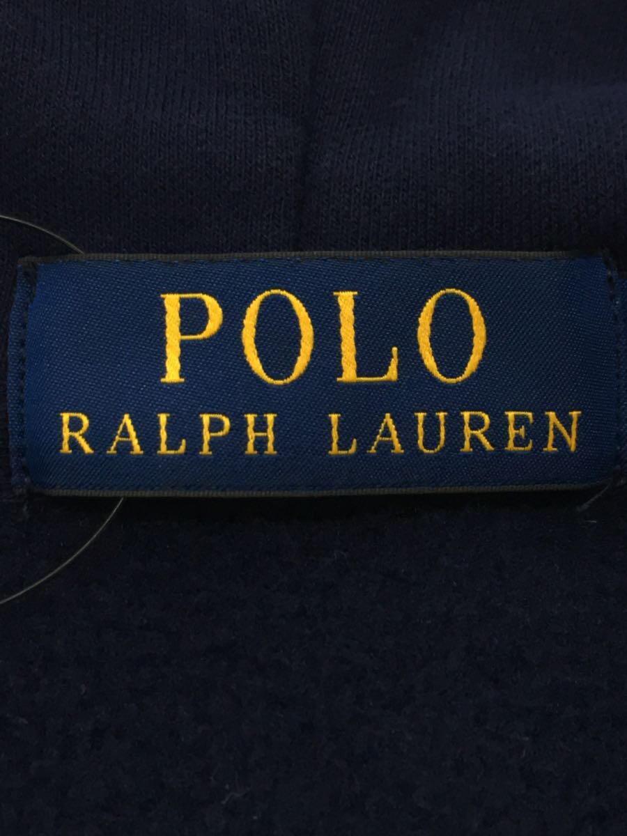 POLO RALPH LAUREN◆ジップパーカー/S/コットン/NVY_画像3