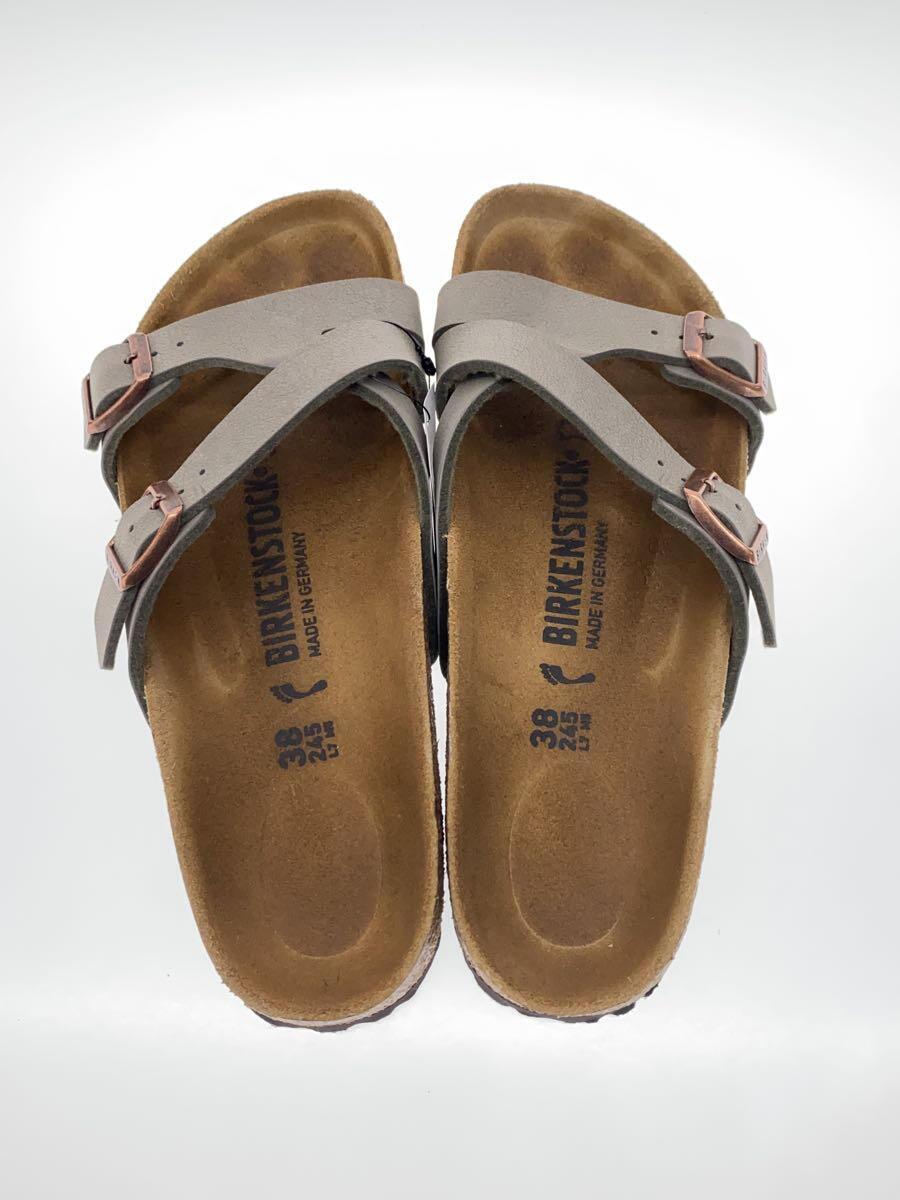 BIRKENSTOCK◆サンダル/38/ブラウン/PVC_画像3