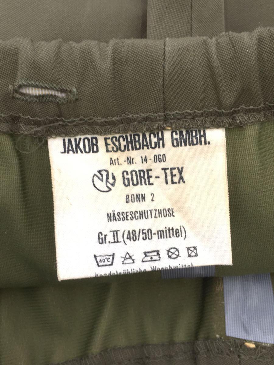 MILITARY◆ボトム/-/ゴアテックス/GRN/無地/GORE-TEX GERMAN EASY PANTS/使用感有_画像3