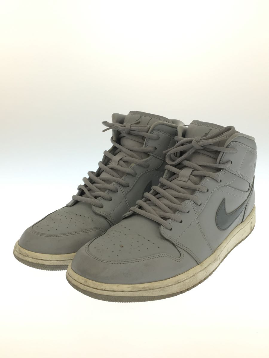 NIKE◆ハイカットスニーカー/29cm/グレー/air jordan 1 mid/エアージョーダン/554724-033_画像2