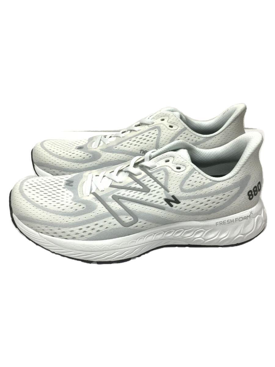 NEW BALANCE◆Fresh Foam 880v13/ローカットスニーカー/27.5cm/WHT/M880W13