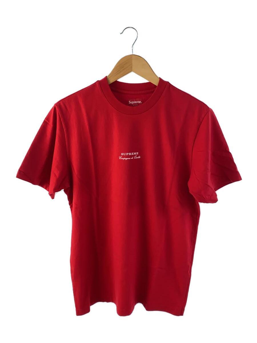 Supreme◆19ss/Qualite Tee compagnie de qualite/S/コットン/RED